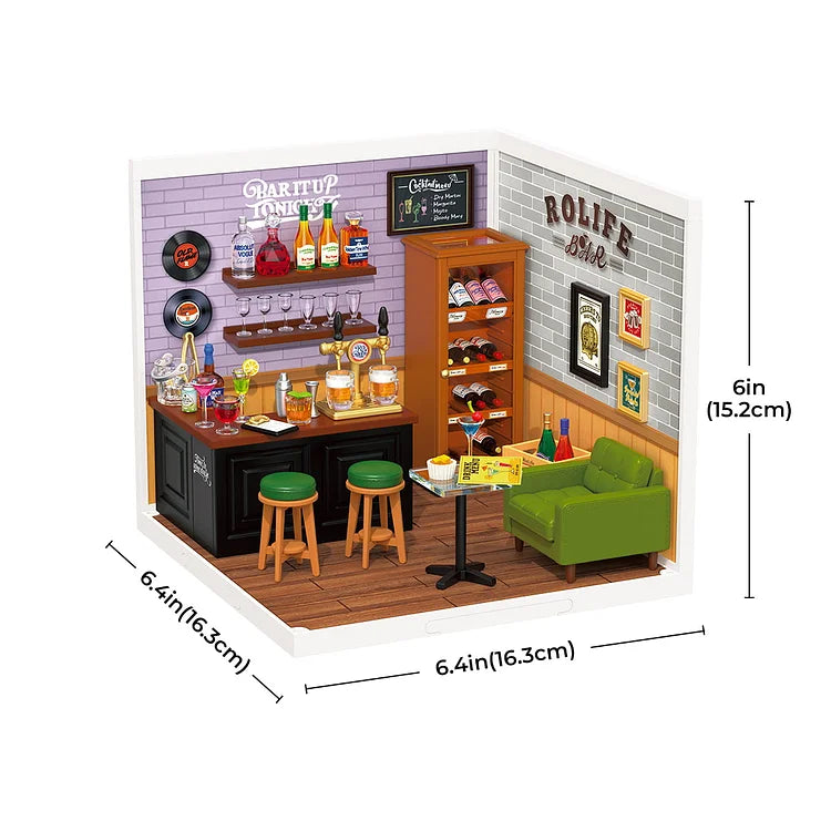 Leisurely Cheers Bar DIY Plastic Miniature House Super Creator Series DW012