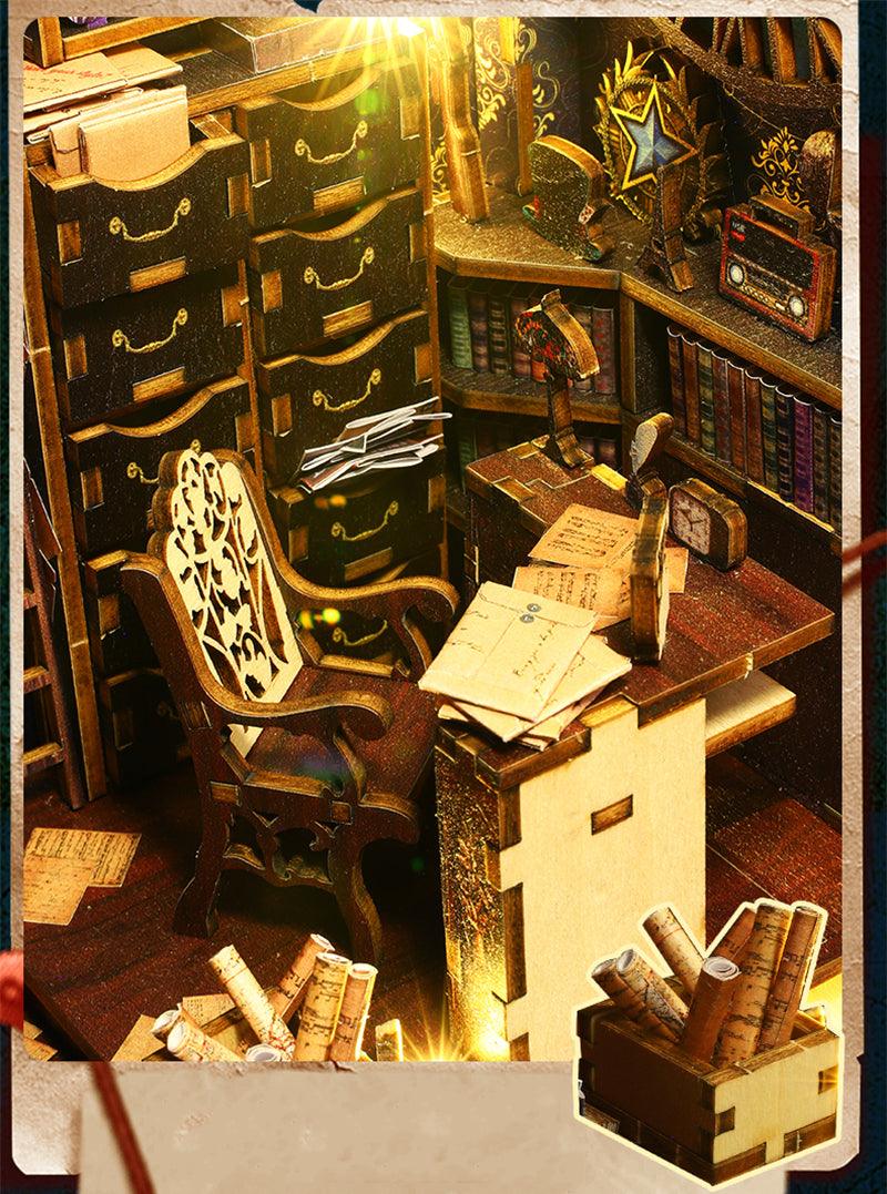 Detective Agency Book Nook Detective Book Shelf Insert Mystery Booknooks - Rajbharti Crafts