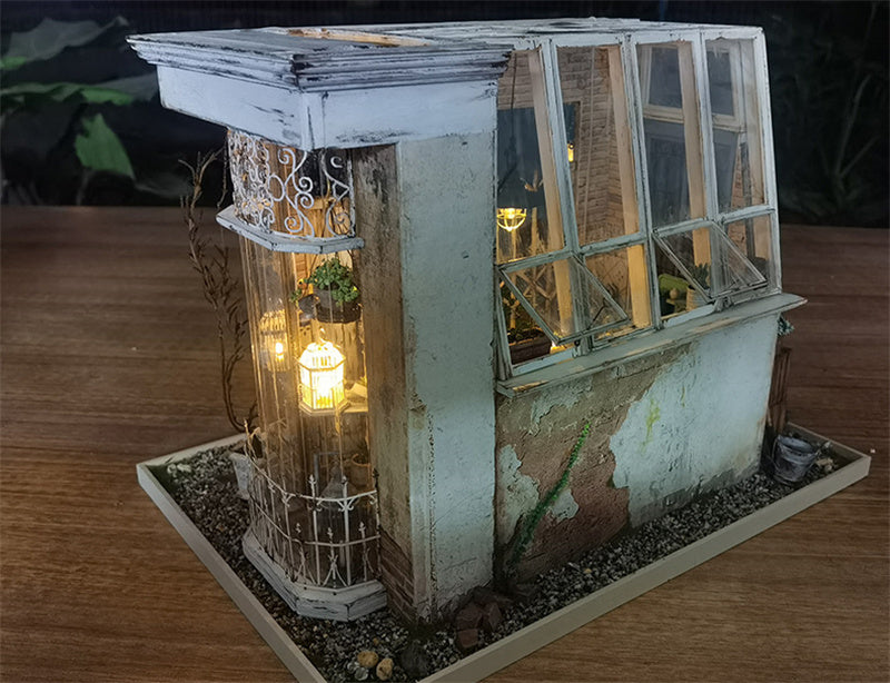 Kit de maison de poupée DIY - Irish Extravaganza Rustic Style Hut Dollhouse Miniature - Dollhouse Miniature KIt - Kit facile à assembler