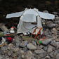 1:6 Scale Dollhouse Miniature Tent Miniature Camping Tent Dollhouse Outdoor Tent Campfire Tent