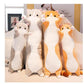 Long Cat Pillow Plush Long Throw Pillow Soft Cute Cat Plushie Cuddle Cat Plush Toys Long Cat Plush - Rajbharti Crafts