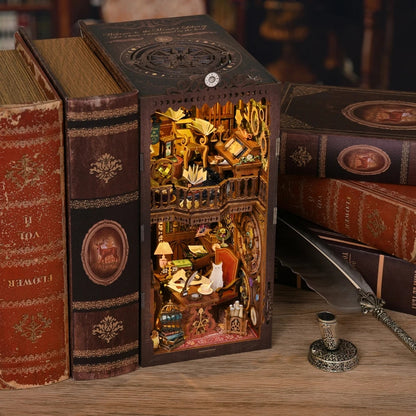 Magic Time Wonder Library DIY Book Nook Kit Book Shelf Inserts DIY Book Rooms Miniatures