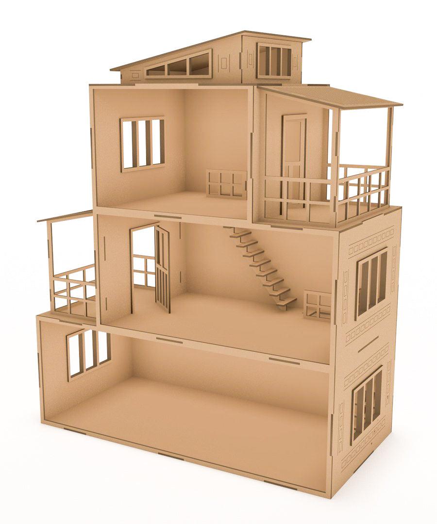 Large wooden dollhouse kits deals