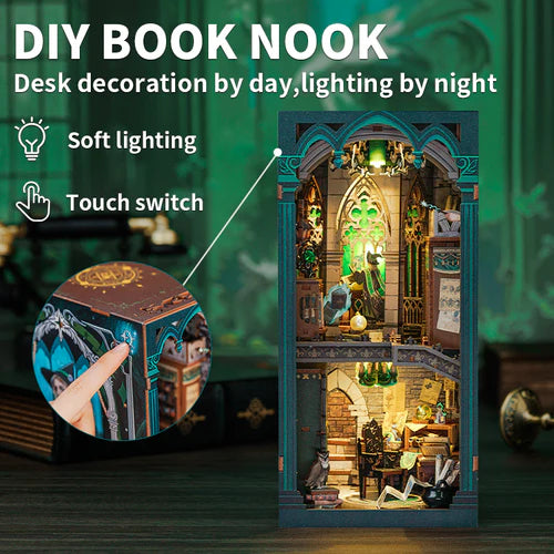 Darkness Common Room DIY Book Nook Kits Miniature Book Room Bookend
