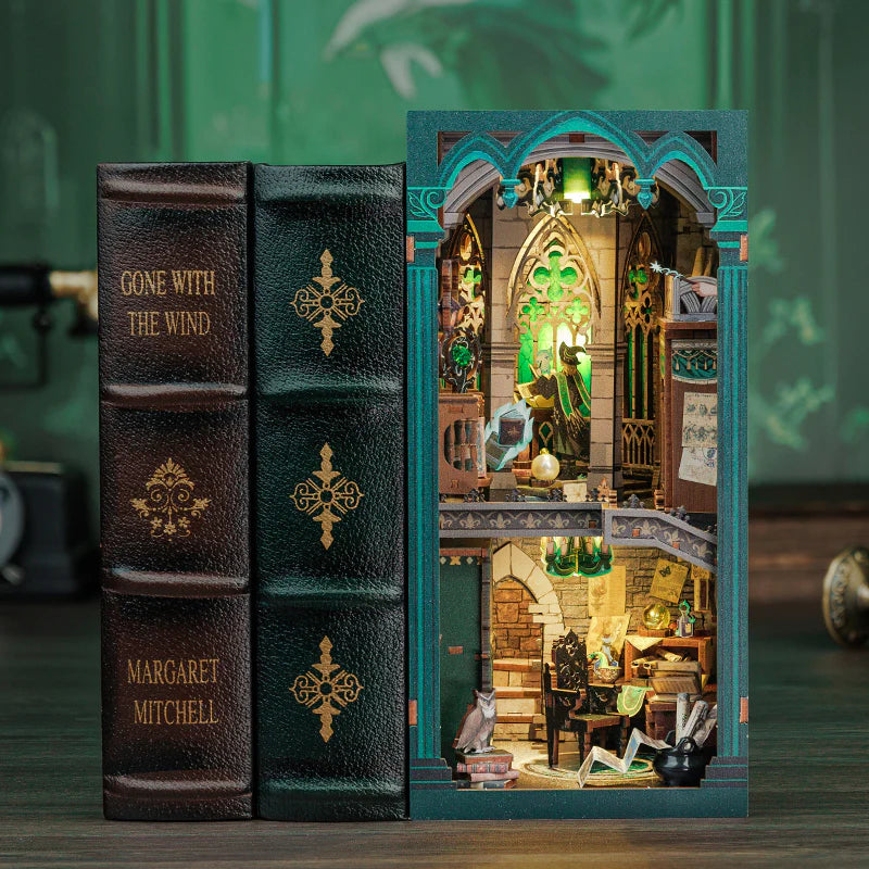Darkness Common Room DIY Book Nook Kits Miniature Book Room Bookend