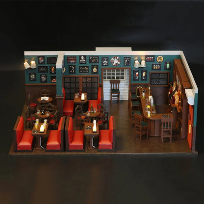 New York Pub Casa Doll Houses Miniature Bear Bar Restaurant How I Met Your Mother Miniature