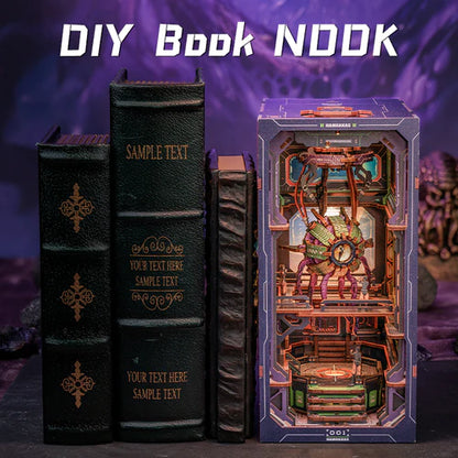 The Eye of Old God DIY Book Nook Kits Miniature Book Room Bookend Bookshelf Decor