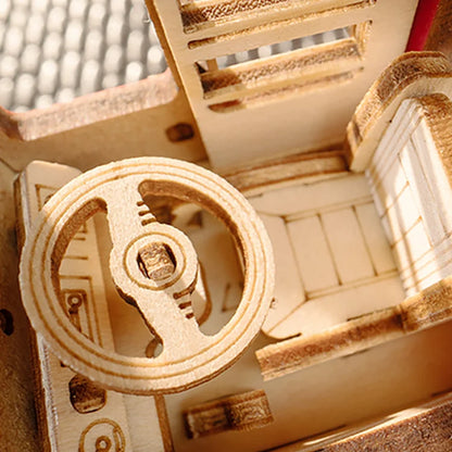 London Tour Bus DIY Miniature 3D Wooden Puzzle TGM02