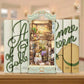 DIY Book Nook Kits Pastoral Diary Book Nook Book Shelf Insert Book Corners Monet's Garden Book Scenery
