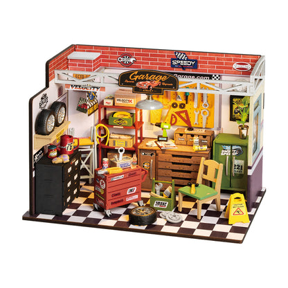 Garage atelier bricolage maison de poupée Miniature Kit Rolife Miniatures voiture Garage Miniatures