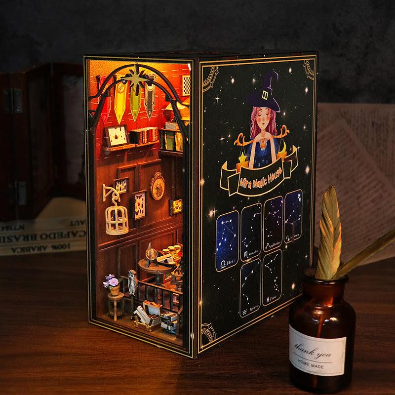 DIY Book Nook Mira Magic House Book Shelf Inserts DIY Book Rooms Miniatures - Rajbharti Crafts