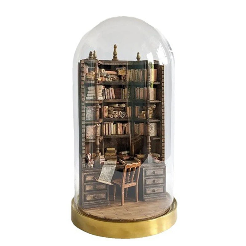 The Bay Library Miniature Gothic Bookshelf Portable And Stylish Bookshelf For Organized And Chic Storage Library Decorations