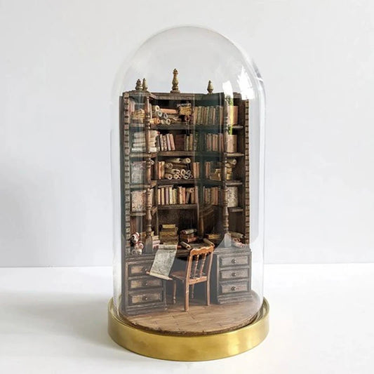 The Bay Library Miniature Gothic Bookshelf Portable And Stylish Bookshelf For Organized And Chic Storage Library Decorations