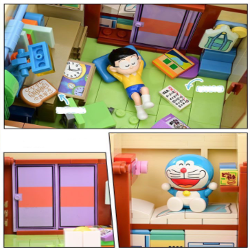 Doraemon Nobita Nobi's Home blocs de construction ensemble de jouets modèle d'épissure à domicile