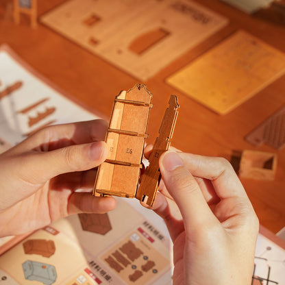 Livres coin librairie Miniature bricolage maison de poupée Kit librairie Miniatures maison Kit de construction