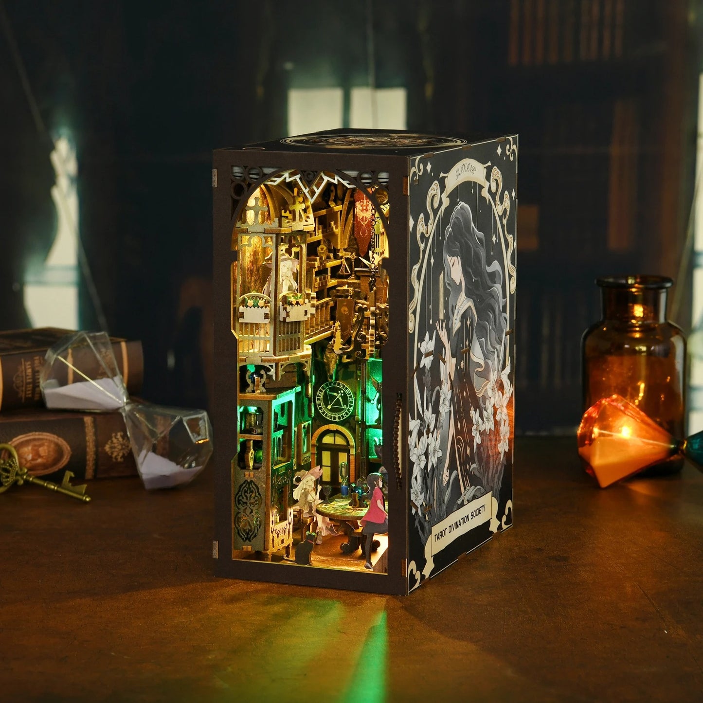 Tarot Divination Society Book Shelf Insert Kit DIY Book Nook Kits