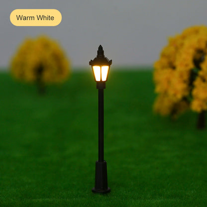 20pcs Warm White Model Street Lights Layout Lamppost Railway Train Garden Playground Scenery Led Lamp Lighting 1:150 Scale
