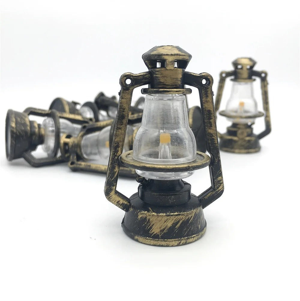 Mini lampadaires LED pour maison de poupée, accessoires de jardin féerique, décoration de noël, 4 pièces/ensemble