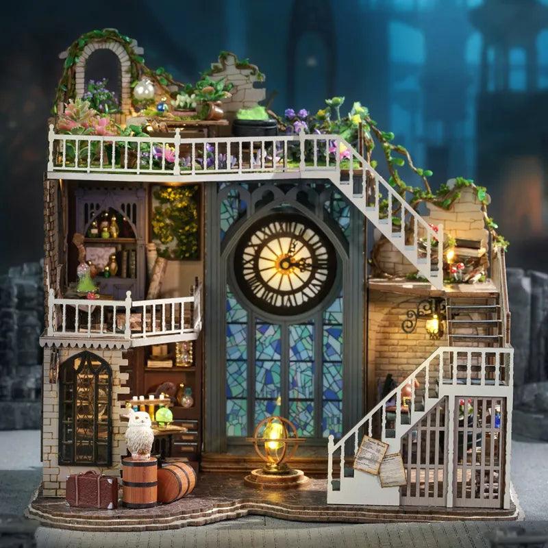 DIY Wooden Doll Houses Magic House Casa Miniature Building Kits with Furniture - Rajbharti Crafts