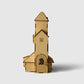 DIY Dollhouse Kit Wooden Miniature Diagon Alley Shops The Burrows House Miniature Magical World Miniatures