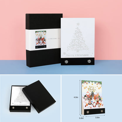 Bloc-notes 3D joyeux noël, bloc-notes créatif pour décoration de bureau, cadeaux de vacances, cadeaux de noël, bloc Omoshiroi