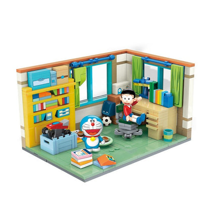 Blocs de construction de la chambre de Doraemon Nobita Nobi, ensemble de jouets, modèle d'épissure à domicile