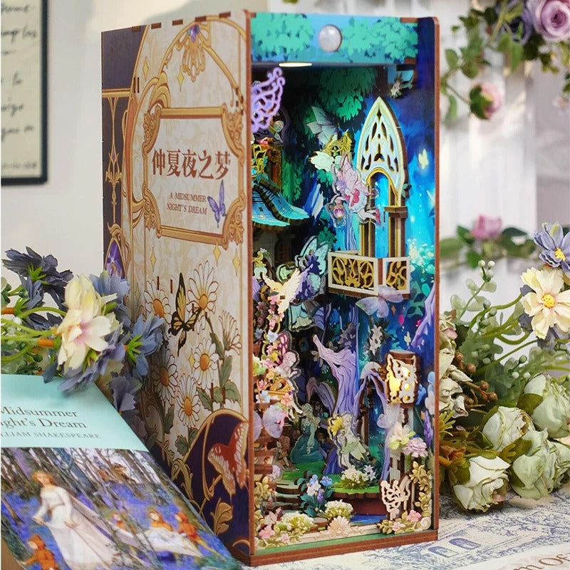 A Midsummer Night's Dream DIY Book Nook Kit Fairy Tale Book Shelf Inserts