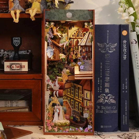 Shakespeare's Verse DIY Book Nook Kit Fairy Tale Book Shelf Inserts