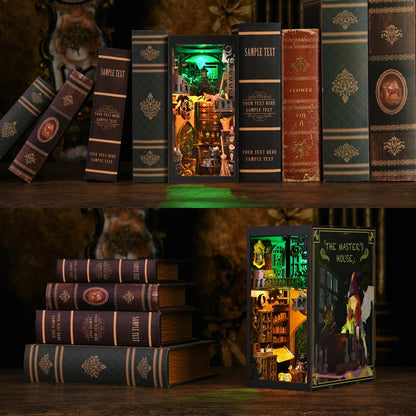Kit d'insertion d'étagère de livre de société de Divination de Tarot, Kits de coin de livre de bricolage