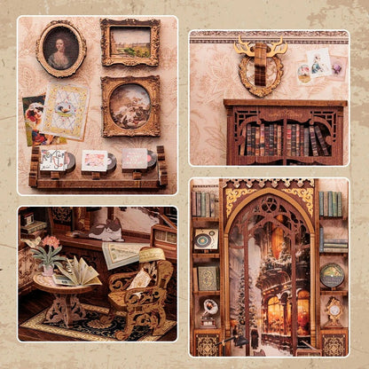 Bookshop Memories DIY Book Nook Kit Library Book Shelf Insert Decorative Bookends