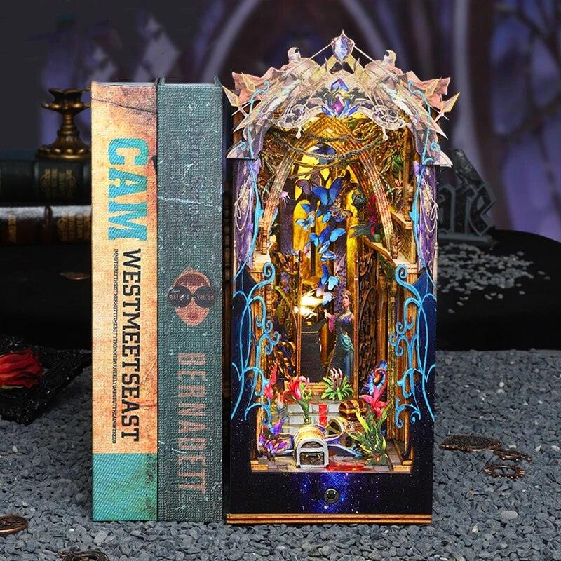 Pandora's Magic Box Fairytale DIY Book Nook Kit Book Shelf Inserts DIY Book Rooms Miniatures - Rajbharti Crafts