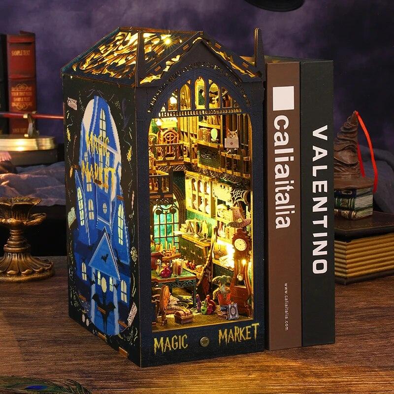 Magic Market Book Nook Alchemist Book Shelf Insert Mystery Book Box