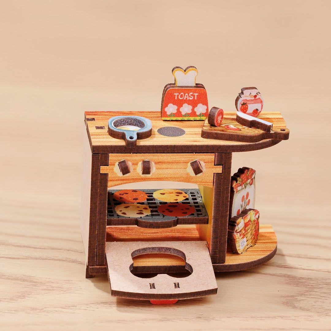 DIY Book Nook Mole's Apartment Kitchen Book Nook DIY Book Rooms Miniatures - Rajbharti Crafts