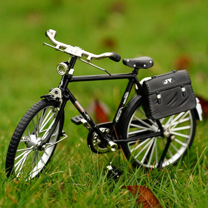Mini modèle de vélo rétro en alliage, cadeau Miniature pour enfants, jouets à assembler soi-même