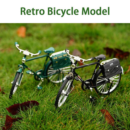 Mini modèle de vélo rétro en alliage, cadeau Miniature pour enfants, jouets à assembler soi-même