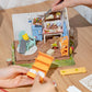 DIY Greenhouse Miniature Dollhouse Kit Panoramic Garden House Miniature With Flower Chandelier - Rajbharti Crafts