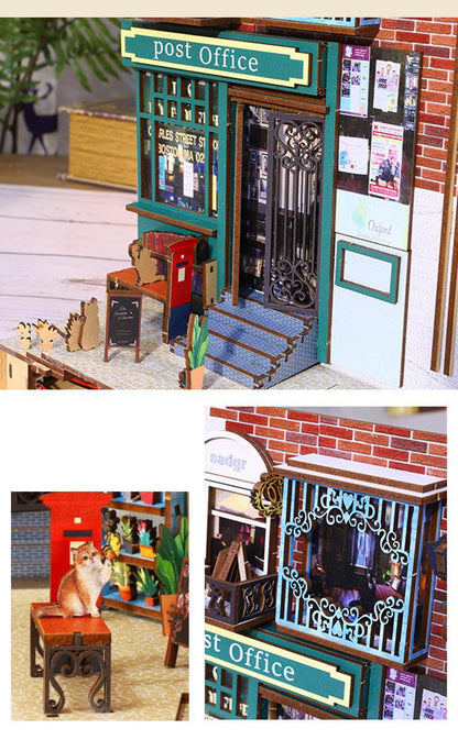 DIY Book Nook Kit - Island Holiday Book Nook DIY Book Nook Post Office Book Shelf Insert - Rajbharti Crafts