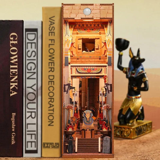 DIY Book Nook Kits - Great Pyramid Of Giza Book Nooks - Egyptian Pyramids Book Nooks