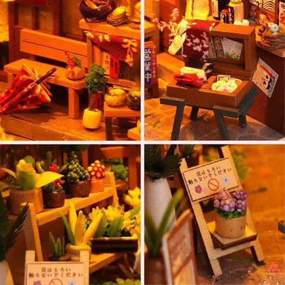 DIY Book Nook Kit - Japanese Grocery Shop Book Nook Japanese Alley - Rajbharti Crafts