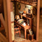 Secret Rhythm DIY Book Nook Kits Bookshelf Insert DIY Book Corners With LED - Rajbharti Crafts