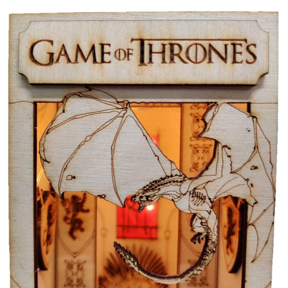 Game Of Thrones Book Nook DIY Book Nook Kits House Of Dragon Book Shelf Inserts - Rajbharti Crafts