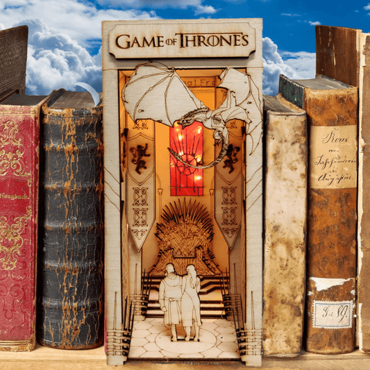 Game Of Thrones Book Nook DIY Book Nook Kits House Of Dragon Book Shelf Inserts
