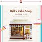 DIY Dollhouse Kit Bell&#39;s Cake Shop Dollhouse Miniature Bakery Dollhouse Kit Miniature Dollhouse Kit European Style Dollhouse Adult Craft Kit