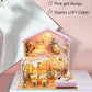 Pink Girl Duplex Sweet Time Home Miniature Dollhouse Kit Do It Yourself Kid Toys Adult Craft Best Birthday Gift - Rajbharti Crafts
