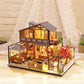 DIY Dollhouse Kit Chinese Family Time Dollhouse Miniature Japanese Style Dollhouse Sweet Home Dollhouse With Furniture DIY Kit for Adults - Rajbharti Crafts