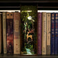 DIY Book Nook - Deer In Forest Book Nook Kit - DIY Doll House - Book Shelf Insert - Book Scenery - Bookcase with Light Model Building Kit