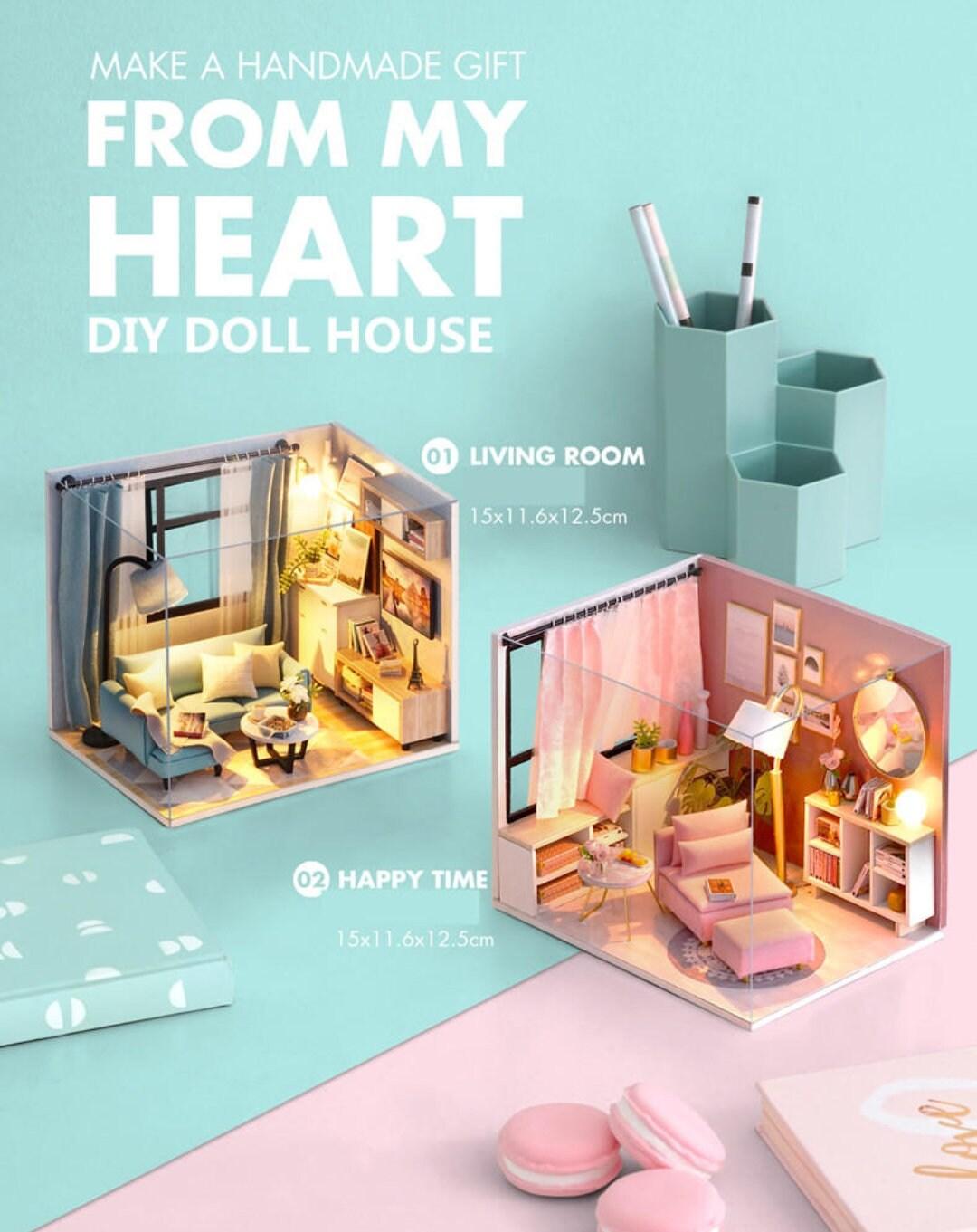 Diy dollhouse 2024 living room