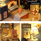 Sea Dreams Beach Dollhouse Miniature Bedroom with Lighthouse, Marine Theme DIY Dollhouse Kit With Free Dust Cover and Remote Control Lights