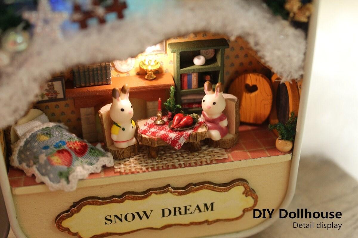 DIY Dollhouse Kit Box Theatre Dollhouse Miniature Box Dollhouse DIY Kit Adult Craft Home Decor Gifts Box Dollhouse