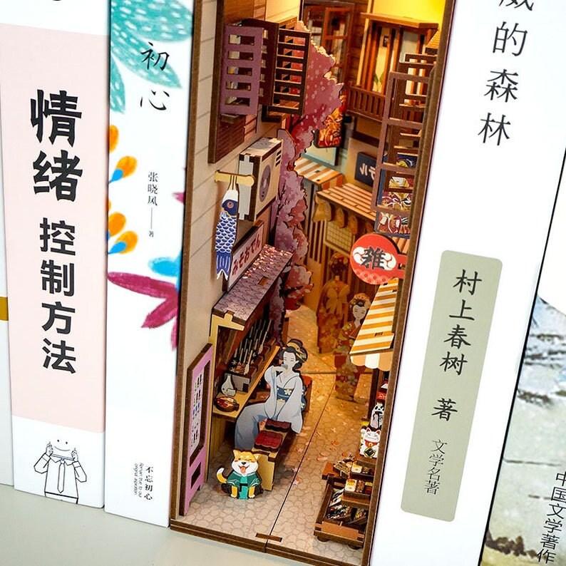 Ulikey Japonais Street View Book Nook Kit, DIY Maison Miniature a